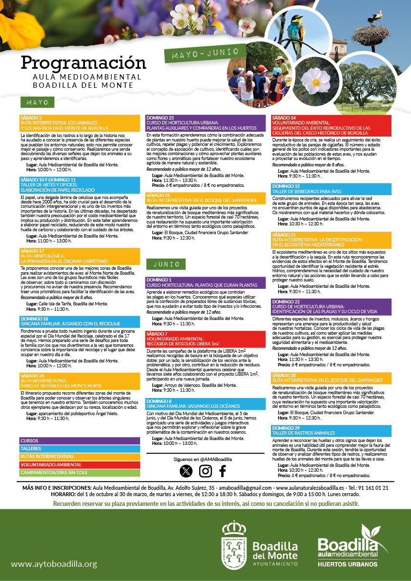 Actividades Boadilla MAY-JUN