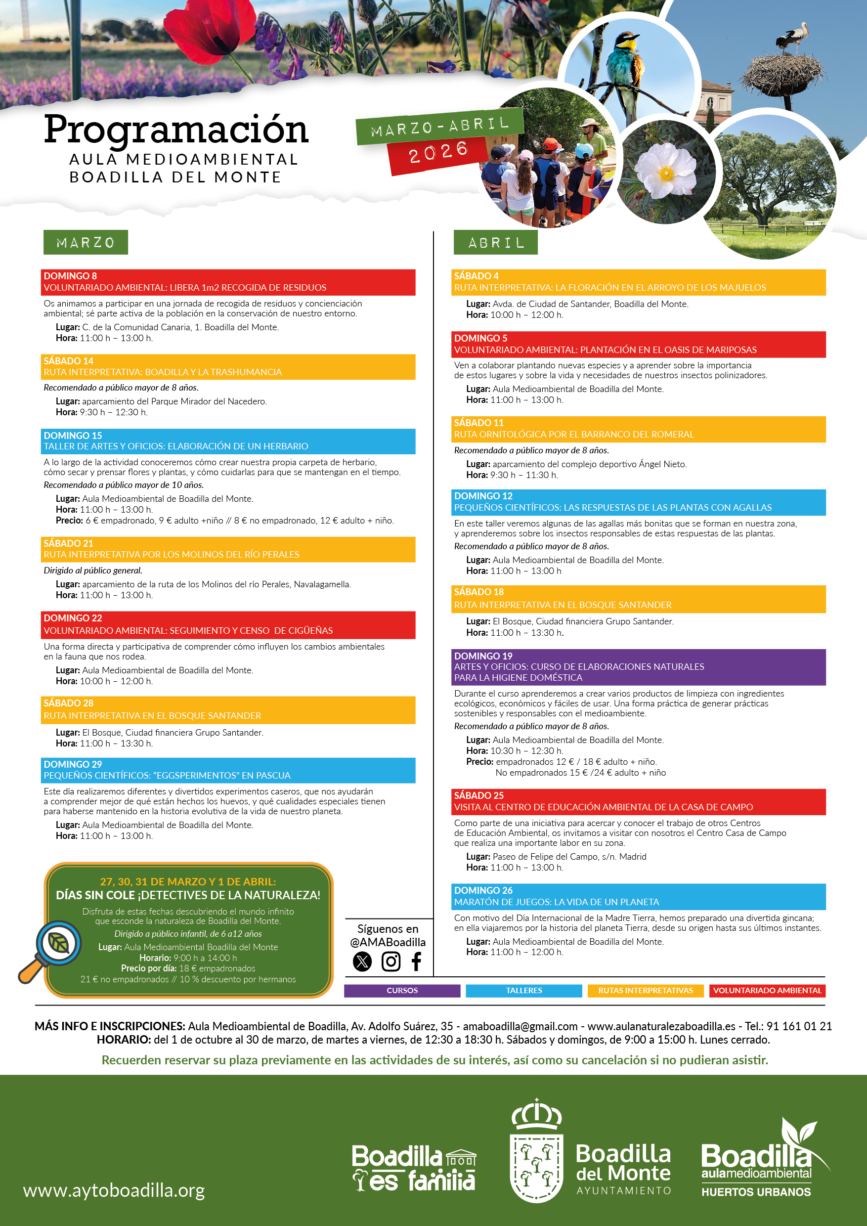 Actividades Boadilla MRZ-ABR26